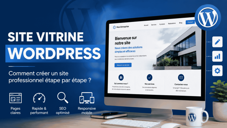 Site vitrine WordPress professionnel étape par étape
